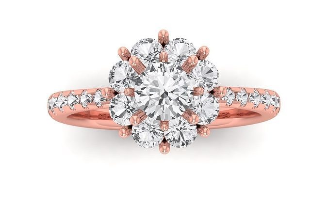casamento noivado mulheres anel diamante wwomenring anéis joias banda eternidade completa vintage feminino signetring moda ouro prata joalheria amante aniversário solitário propondo argolas 3D print model - Mito3D
