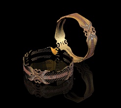 cnc braccialetto 03 gioielleria argento stampabile diamante squillare platino collana gemma moda subhendue 3dmodel 3dcad cad gemvision anelli cgtrader cncbangle zbrush braccialetti 3d print model - Mito3D
