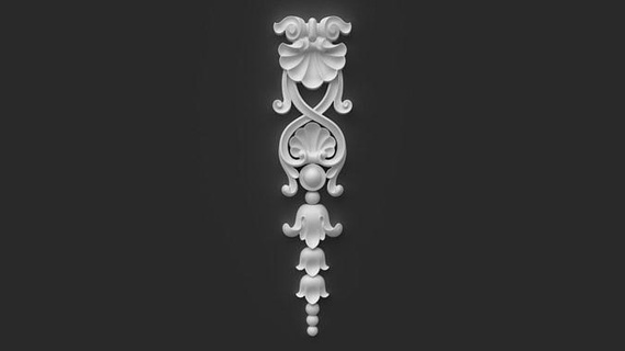 cnc item 2 sculpted ornament pack 7 carving bas relief molding router decorative rosette machine house decor 3d print model - Mito3D