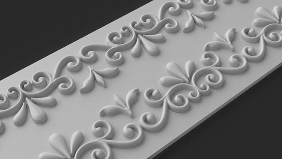 cnc Modell Artikel 2 geformt Ornament Pack 6 3d drucken Carving viktorianisch Formen Rosette Graveur Panel Router bas Haus Dekor 3d print model - Mito3D