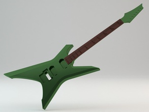 cnc prêt ibanez xiphos xpt700 électrique guitare guitares nécrophage Muhammad suicmez Signature xpt 700 800 modèles routage fusion 360 instrument 3d print model - Mito3D