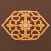 cnc relief 06 ornament art symbol decor pattern cutting carving carved aspire artcam house 3d print model - Mito3D