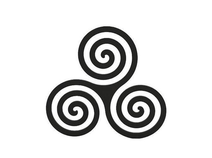 coaster celtic spiral symbol home design shape decoration house kitchen dining 3d print model - Mito3D