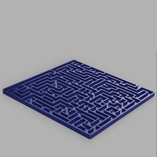 coaster labyrinth posavasos laberinto dining dinner drink cena kitchen house 3d print model - Mito3D