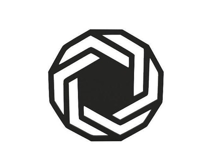 montanha russa logotipo geométrico Projeto casa cozinha retro símbolo jantar 3d print model - Mito3D