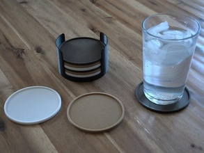 verre espace rangement boîte coaster accueil maison boisson meubles 3d print model - Mito3D