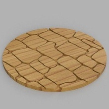 coasters coaster posavasos wood madera style estilo piedra stone house kitchen dining 3d print model - Mito3D