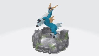 cobalion dragon pokemon monster anime cartoon 3dmodel games toys 3d print model - Mito3D