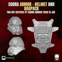 cobra armor fan art kit action figures gi joe commander helmet marvel legends classified figure scifi games toys 3d print model - Mito3D