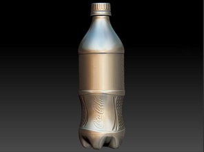 coca cola garrafa 3d varredura coca bebida refrigerante cosplay suporte 3dscan jogos brinquedos 3d print model - Mito3D