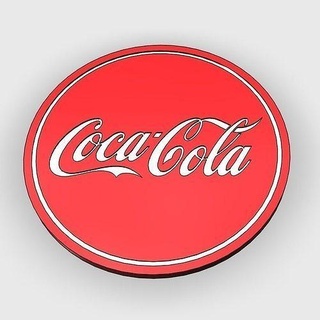 coca cola coke diet coaster set art novelty house kitchen dining 3d print model - Mito3D