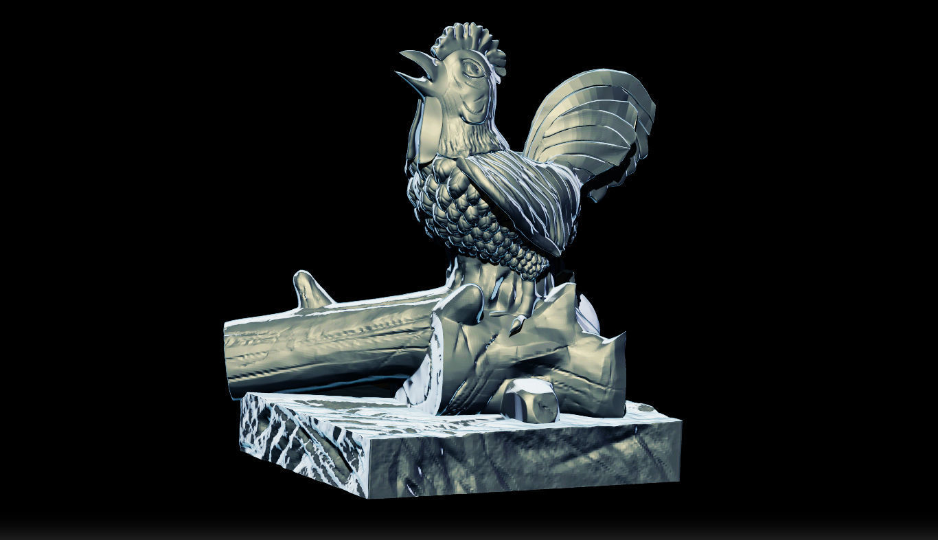Schwanz Kunst Skulptur 3d die Modellierung drucken Tier Vogel Vögel Skulpturen 3D print model - Mito3D