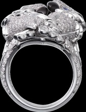 cacatua papagaio jóias anel de pedra animais pássaro anéis 3d print model - Mito3D