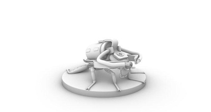 scarafaggio taser drone tavolo Shadowrun cyberpunk sorveglianza rpg miniatur microdrone parassiti parassita peste robot insetto Giochi giocattoli gioco 3d print model - Mito3D