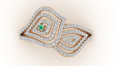 cocktail diamant bague 3dm stl rend détails engagement mariage imprimable platine bijoux bande brillant précieux gemme luxe sterling anneaux mode beauté saphir 3d print model - Mito3D