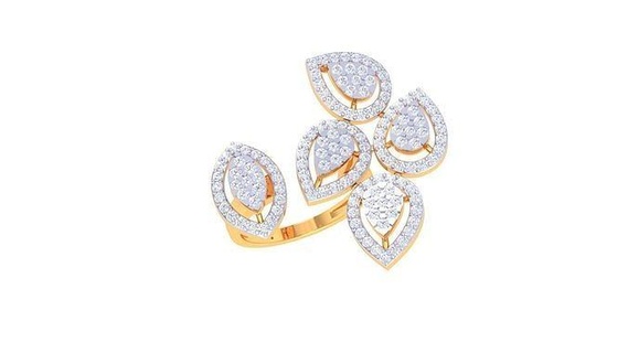 cocktail squillare 33 anelli nozze Fidanzamento gioiello gioielleria diamante stampabile alto oro argento platino gemma 3d print model - Mito3D