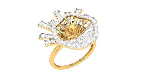 cocktail squillare 39 anelli nozze Fidanzamento gioiello gioielleria diamante stampabile alto oro argento platino gemma 3d print model - Mito3D