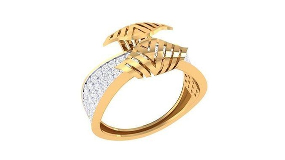 Cocktail Ring 91 Ringe Hochzeit Engagement Juwel Schmuck Diamant druckbar Gold Silber Platin 3d print model - Mito3D