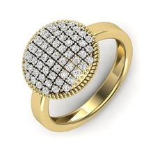cóctel anillo 3dm stl 3d impresión modelo compromiso boda diamante imprimible banda oro joyería joya brillante precioso lujo libra esterlina anillos aureola solitario 3d print model - Mito3D