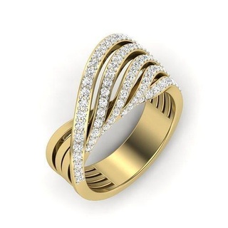 kokteyl Bölünmüş incik KADIN yüzük 3dm vermek detay yüzüğü bölünmüş şaft kadın evlilik nişan yıldönümü gelin söz teklif verme mücevher yazdırılabilir altın dimondring takı yüzükler 3d print model - Mito3D