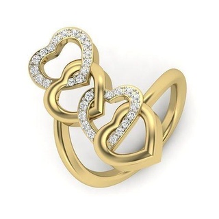 kokteyl KADIN düğün nişan yüzük 3dm vermek detay kalp şekli yüzüğü kadın evlilik yıldönümü söz sevgililer günü teklif verme sevecen mücevher yazdırılabilir altın dimondring takı yüzükler 3d print model - Mito3D