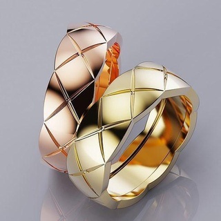Kokos zerquetschen Stil Ringe Sammlung Größen Breite 6mm Schmuck Gold druckbar Ring Weiß Juwel Platin Replik Marke Silber Hochzeit Diamant 3d print model - Mito3D