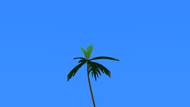 coconut tree lowpoly games-toys environtment 3d models nature forest games toys game accessories 3d print model - Mito3D
