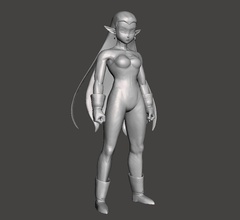 cocotte 3d modello femmina carattere orgoglio soldati drago palla dbz sfera jiren toppo vuon eroico dispo giochi giocattoli 3d print model - Mito3D