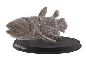 coelacanth printable art fish under water sea undersea underwater ocean wild animal nature print toy toys real realistic statue sculptures 3d print model - Mito3D