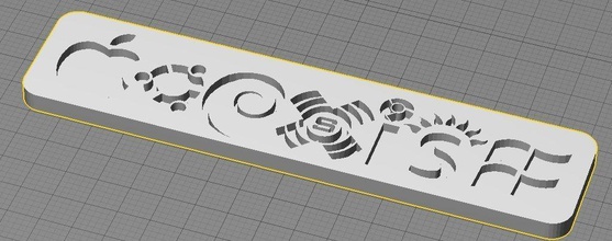 coexist sign operating systems peace apple linux windows unix house decor 3d print model - Mito3D