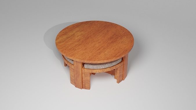 cafe mesa medio escuela politécnica modelo mueble madera interior moderno café tela diseño hogar casa familia habitación cocina comida 3D print model - Mito3D