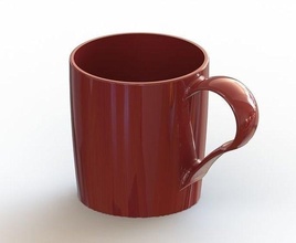 kaffee 3d modell tasse porzellan haushaltswaren topf haus küche essen 3d print model - Mito3D