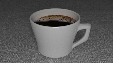 café copo bebida cafeína vidro utensílios domésticos casa cozinha jantar 3d print model - Mito3D