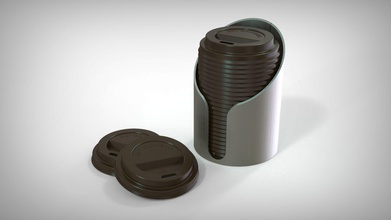 tazza di caffè titolare casa prodotti per la shop attrezzature stand bevanda cucina pranzo e sala da 3d print model - Mito3D