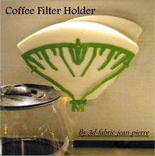 coffee filter holder furniture cup cafe morning houseware dining room wall mounted home easy printing support free house kitchen 3d print model - Mito3D