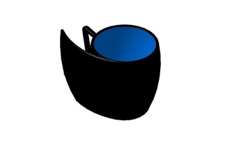 coffee mug house art design coffeemug tea coffeecup cup kitchen dining 3d print model - Mito3D