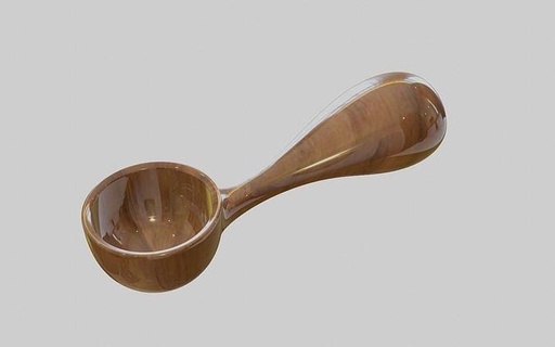 coffee spoon hardwood wood woodgrain surface cnc 3dprint house kitchen dining 3d print model - Mito3D
