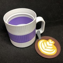 Coffeeart hediye Kutu Kahve espresso Sanat kuş tüyü Süt krem İçmek Fincan kafe Şirin Hediyeler mücevher takı 3d print model - Mito3D