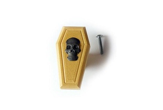 cercueil tiroir boutons manipuler décor cuisine Halloween maison 3d print model - Mito3D