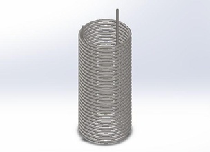 coils 23inch 8inch 10inch coil industrial metal electric machine industry power steel coiled models stainless equipment science engineering 3d print model - Mito3D