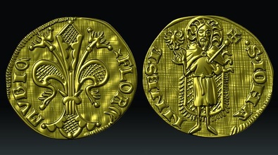 moeda florim Português dinheiro Antiguidade portugues antiga Tesouro retro banco história c cavaleiro antiguidade relíquia joalheria 3d print model - Mito3D