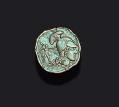 old coin v3 antique rome roman money numismatics emperor ancient greek historic currency finance medallion medal retro copy vintage rare tetradrachm jewelry pendants 3d print model - Mito3D