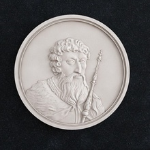 coin velikii kniyaz vsevolod yaroslavich art cnc 3dprint printable silver jewel 3dmodel coins badges 3d print model - Mito3D