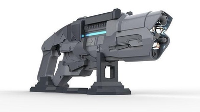 frio phaser legendas amanhã imprimível 3d modelo stl impressão arma fogo ferramenta ventilador arte faça passatempo cosplay brinquedo 3d print model - Mito3D