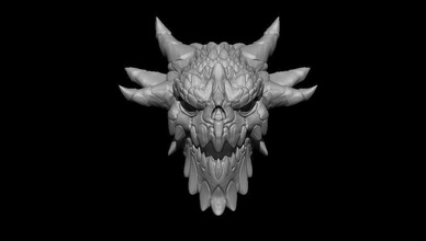 colgante demonio karanlık iblis kolye takı yaratık 3d print model - Mito3D