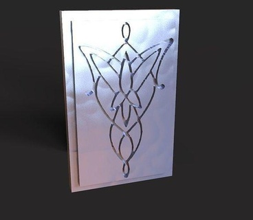 colarinho Arwen estrela la logotipo 3d Estrela pôr sol Admirador arte escultura modelado modelagem produtos Projeto senhor Anéis personagens digital3d esculturas 3d print model - Mito3D