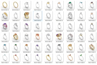 bulk-stl-ring 71 files jewelry jewellery diamond diamonds stone stones gem gems ring rings gents bands 3dprint cad print gold platinum silver bulk 3d print model - Mito3D