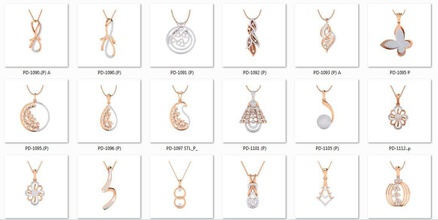 collection 100 pendant 3dm jcd render details jewellery diamond silver gold jewelry brilliant gem printable necklace brillant sterling pendants 3d print model - Mito3D