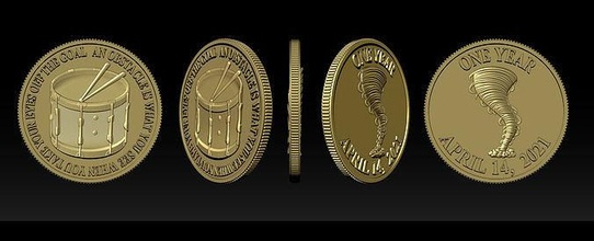 collezione 7 to 8 tipografia alfabeto arte design decorazione ricchezza moneta denaro contante sculture 3d print model - Mito3D