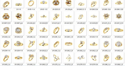 collection 84 ladies ring 3dm jcd render details jewelry gem wedding engagement jewel jewellery printable diamond silver gold sterling white brilliant cocktail rings 3d print model - Mito3D